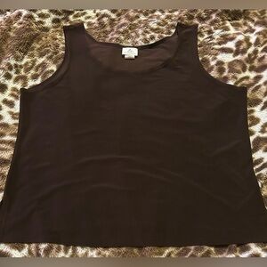 Classic Brown Sleeveless Top